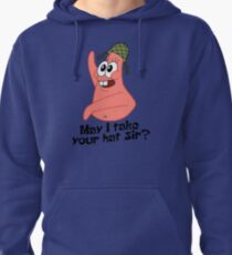 May I Take Your Hat Sir? - Spongebob Pullover Hoodie