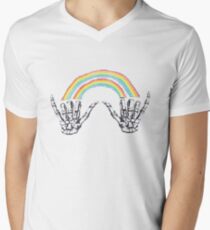 Louis Tomlinson Rainbow Hands Men's V-Neck T-Shirt