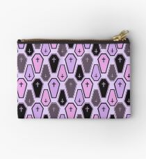 Pastel Coffin Pattern Studio Pouch