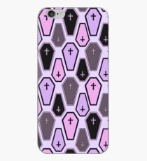 Pastel Coffin Pattern iPhone Case