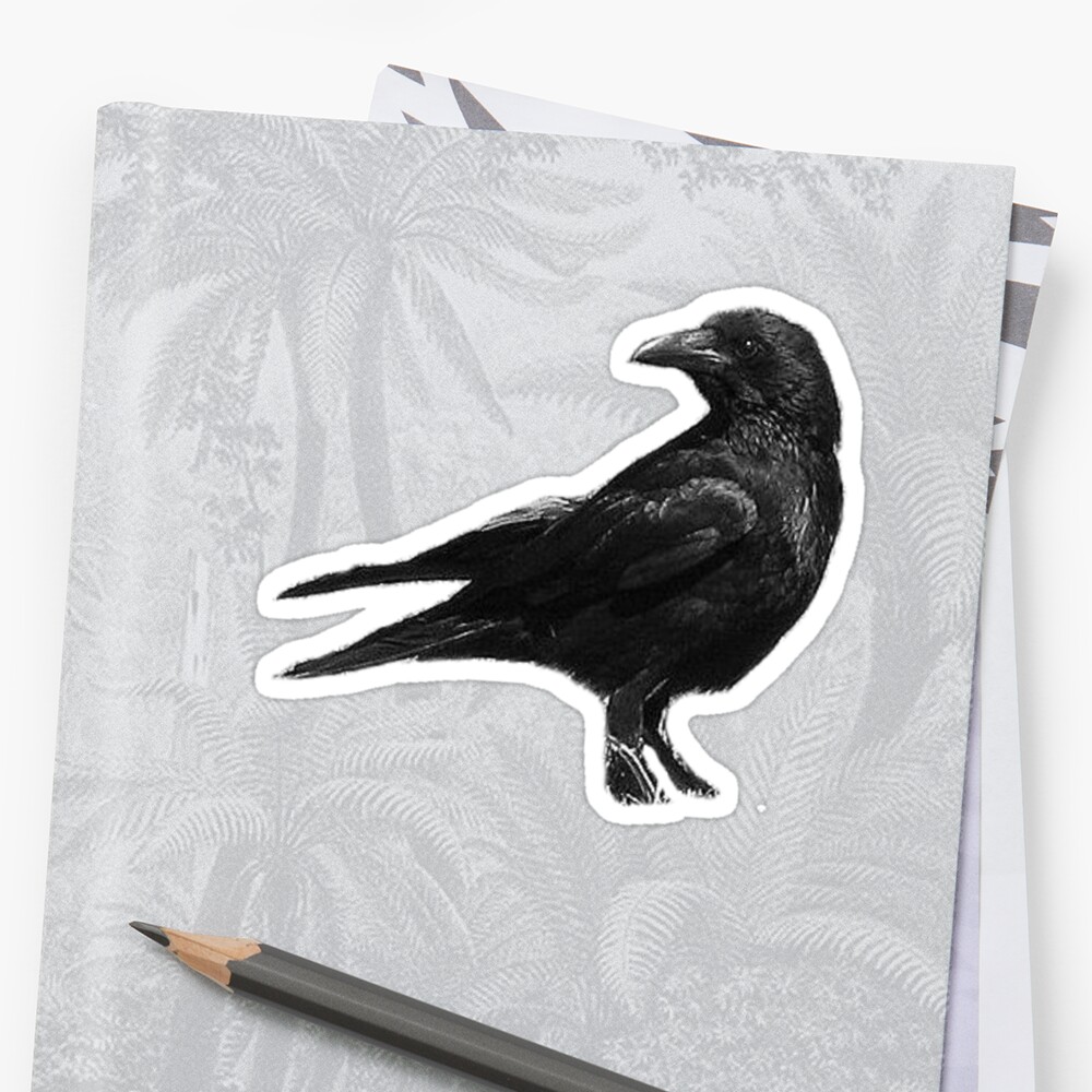 Black Crow Sticker By Citc Redbubble