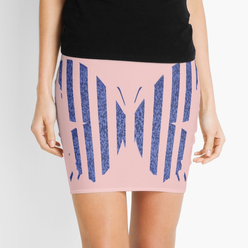 Stylized butterfly Mini Skirt