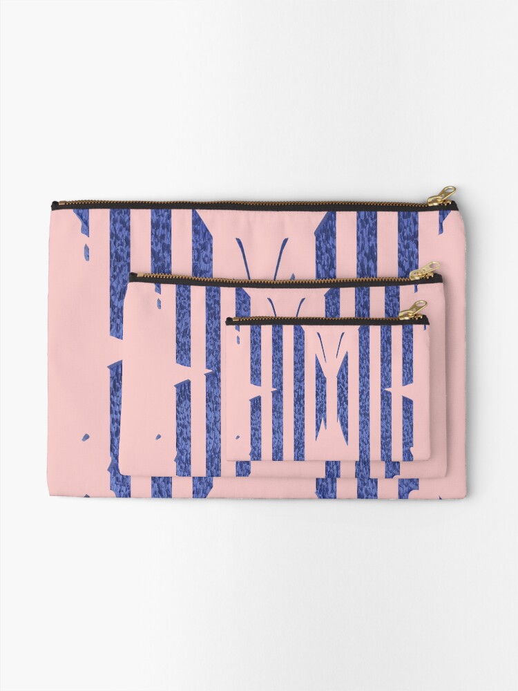 Alternate view of Stylized butterfly Zipper Pouch
