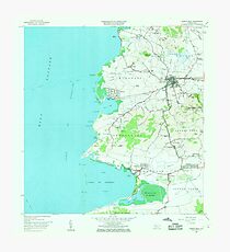 USGS TOPO Map Puerto Rico puerto real pr histmap Photographic Print