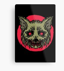 Evil Dirty Zombie Cat Metal Print