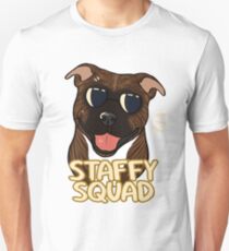 STAFFY SQUAD (brindle) Unisex T-Shirt