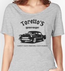 Toretto's Garage Car Women's Relaxed Fit T-Shirt