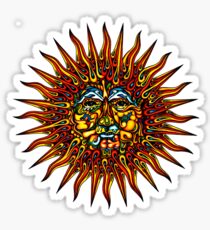 Psychedelic Sun Sticker
