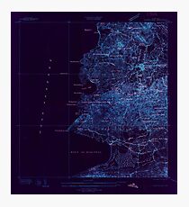 USGS TOPO Map Puerto Rico PR Puerto Real 362301 1937 25000 Inverted Photographic Print