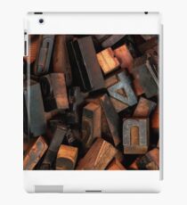 Letterpress printing iPad Case/Skin