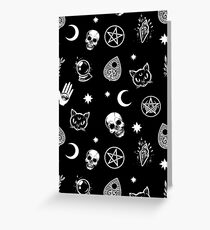 Witch Pattern Greeting Card