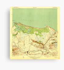 USGS TOPO Map Puerto Rico PR Carolina 362361 1940 30000 Canvas Print