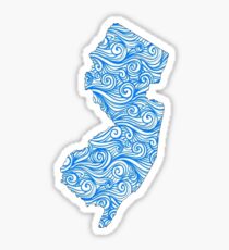 New Jersey Waves Sticker