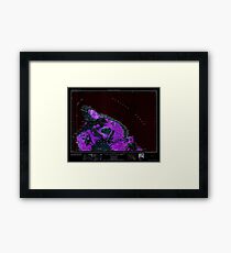 USGS TOPO Map Hawaii HI Hawaii North 349919 1961 250000 Inverted Framed Print