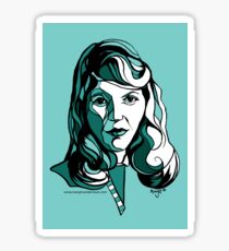 Sylvia Plath Poet and Writer Sticker