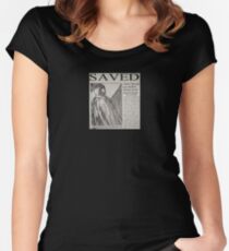 Unbreakable newspaper article Women's Fitted Scoop T-Shirt