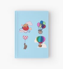 Four Balloon Sloths Hardcover Journal