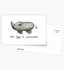 Am TOO a Unicorn Postcards