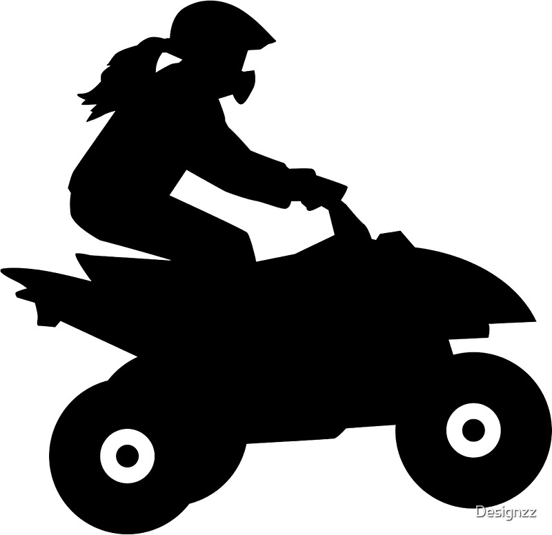 "Quad woman girl" Stickers by Designzz Redbubble