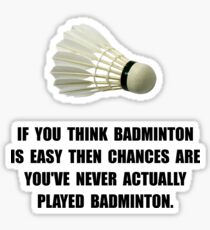 Badminton Easy Sticker