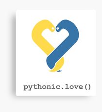 Pythonic Love Canvas Print