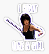 Mako Mori - I fight like a girl Sticker