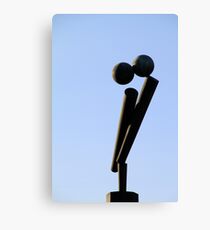 Steel Couple Love Canvas Print
