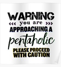 Póster Advertencia Pentaólica