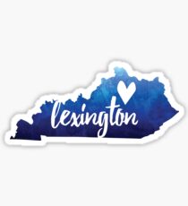 Lexington, Kentucky - blue watercolor Sticker