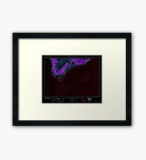 USGS TOPO Map Hawaii HI Hawaii South 349925 1962 250000 Inverted Framed Print