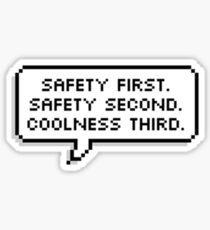 BTS - Jungkook "Sicherheit an erster Stelle. Sicherheit an zweiter Stelle. Coolness an dritter Stelle." Sticker