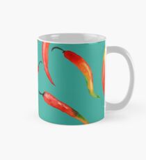 - Chilli pattern (turquoise) - Mug