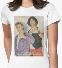 Bill and Ted Teen Beat cover Women's Fitted T-Shirt
