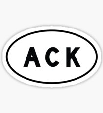 Oval Sticker - ACK - Nantucket Memorial Airport Sticker