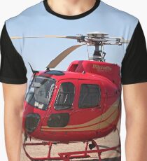 Helicopter, red, aircraft Graphic T-Shirt