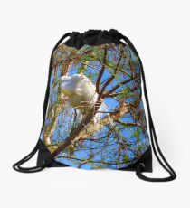 Way Up In The Trees Drawstring Bag