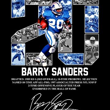 Barry Sanders Detroit Lions Unisex Pullover Hoodie S-3XL