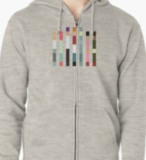 Sudadera con capucha y cremallera Mire de cerca (Edición de código de barras)