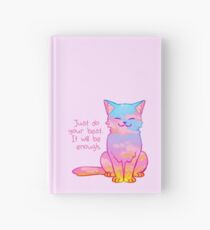 "Your Best Is Enough" Sunset Cat Hardcover Journal