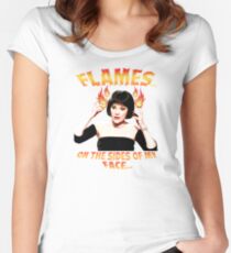 Clue Mrs White Flames Women's Fitted Scoop T-Shirt
