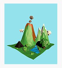 Low poly Landscape Photographic Print