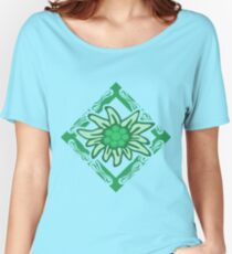 Edelweiss pattern Relaxed Fit T-Shirt