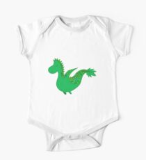 Cute cartoon dragon flying. One Piece - Short Sleeve