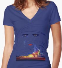 Der große Gatsby Tailliertes T-Shirt mit V-Ausschnitt