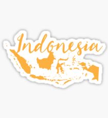 Indonesia with map Sticker