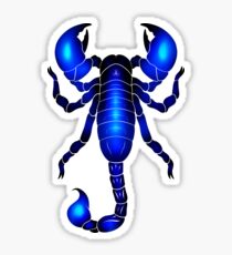 Blacklit Emperor Scorpion Sticker