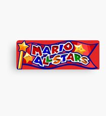 The Mario All Stars Canvas Print