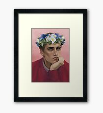 Flower crown Adam Framed Print