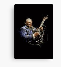 Digital painting of legend BB King Canvas Print