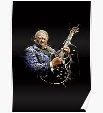 Digital painting of legend BB King Poster